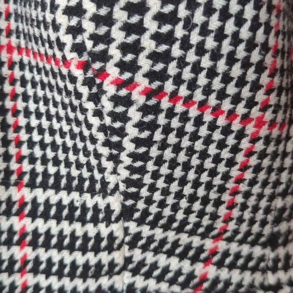Talbots Black and White Plaid Blazer Houndstooth - Picture 2 of 10